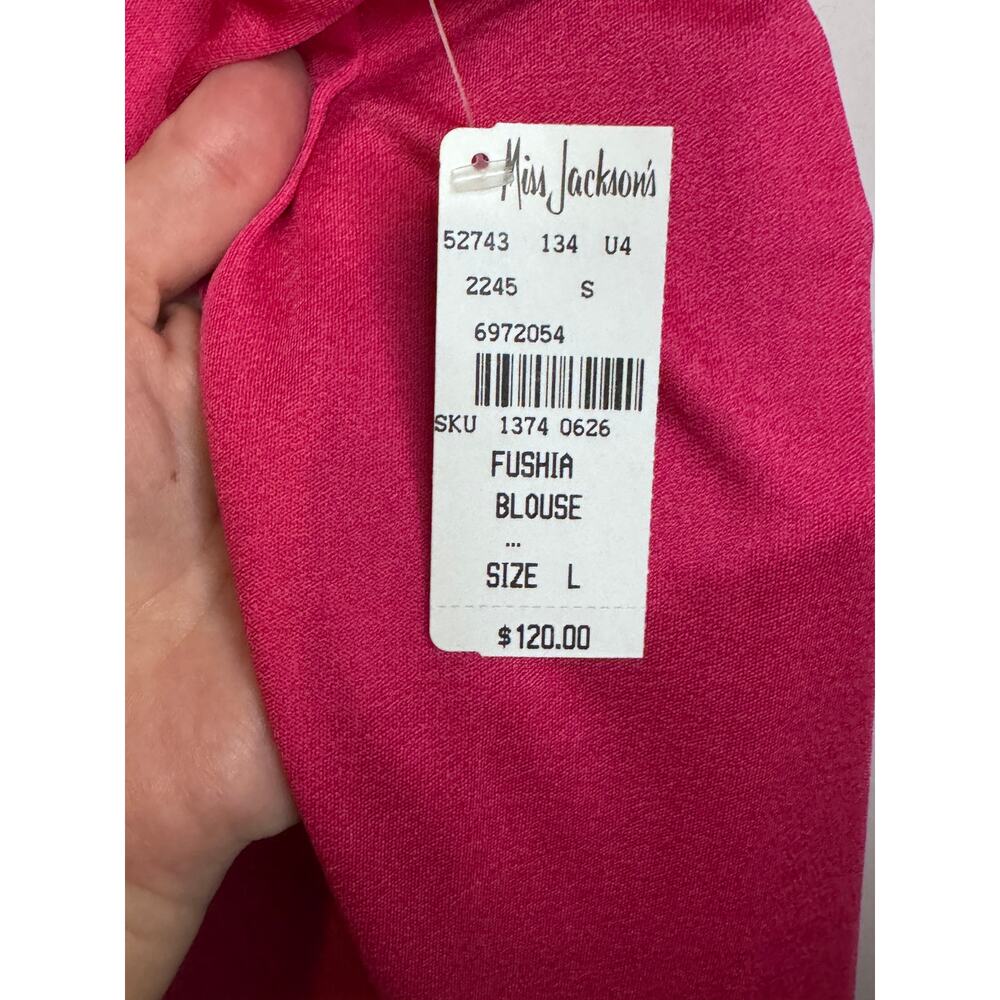 NWT Women's Fushia Marina Rinaldi / Miss Jackson's Tulsa Size L - Picture 6 of 6